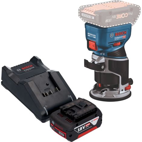 Bosch GKF 18V-8 Posa professionale per bordi a batteria 18 V 8,0 mm senza spazzole + 1x batteria ricaricabile 5,0 Ah + caricabatterie