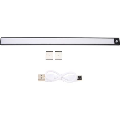 Bande lumineuse à détecteur de mouvement, LED blanche rechargeable, magnétique et sans fil pour armoire (1/5)