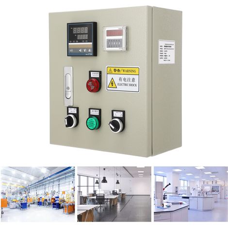 Boîtier de régulation de température intelligent BERM/BEM-C700-2Z-32A-3P+N-CT PID, contrôleur de température intelligent, 380 V CA, triphasé, 15 kW, avec thermocouple (1/5)