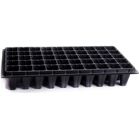 2pièces Lot de Plateaux De Culture pour Germination De Graines Réutilisable Et Recyclable Noir (1/5)