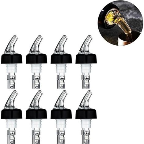 8 teilig Automatischer Weinausgießer Weinzähler Schnelle Messung Getränke und Cocktailspender 30 ml Hausbar Zubehör Für Getränke, Wein und Cockta (1/5)