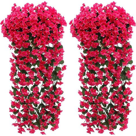 Fleurs Artificielles Plante Suspendue Fausse Plantes Artificielles Plante Glycine Artificielle Tombante Décoration de Extérieure Intérieure Mariage Maison Jardin fête Célébration Cuisine Jardin Bureau (1/5)
