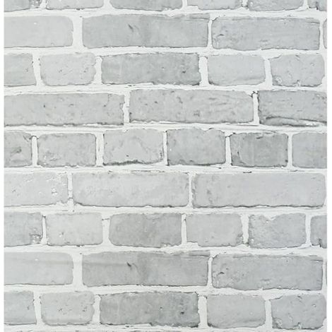 44cmx6m Gris Brique Auto Adhesif Papier Peint Peel and Stick Contact Papier Vinyle Film PVC 44 x 610 cm Brique Grise CHARTE DE GRIS (1/5)