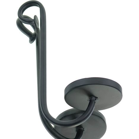 POSIWIO Aufsteck - Kerzenhalter Schwarz Ø 8,5 cm 25 cm - Metall (1/4)