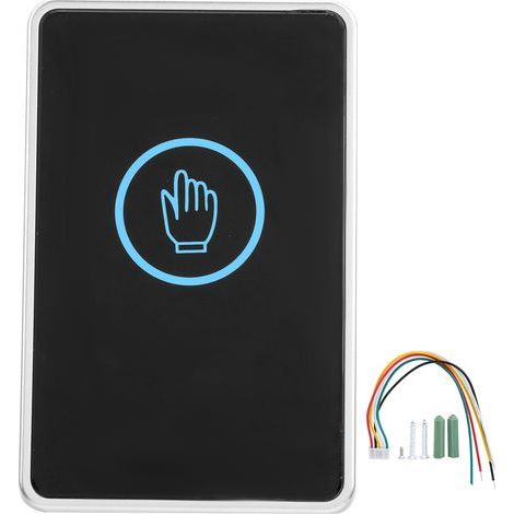 LED-Türöffner, Infrarot-Zutrittskontrolle, hintergrundbeleuchteter ABS-Kunststoffschalter, berührungslos, 12 V DC (1/5)