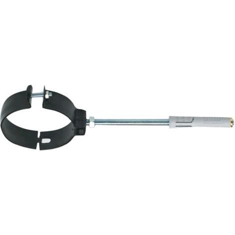 1PZ COLLARE PESANTE PER TUBO D 12 CM NERO