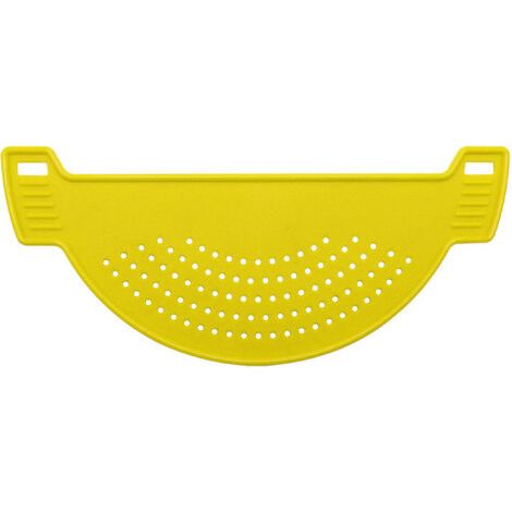Filtre jaune pour panier en asphalte, ustensiles de cuisine, filtre à eau multifonctionnel en plastique et maille d'asphalte, gadget de cuisine (1/4)