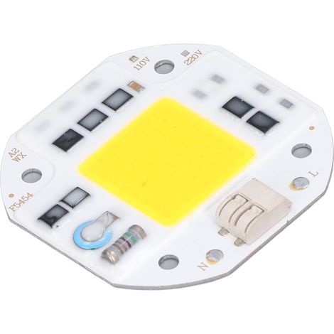 LED COB (perle de lampe), puce LED haute performance, source lumineuse COB brillante, sans pilote, pour éclairage DIY, 110 V, 100 W, blanc chaud (2800 K–3500 K) (1/5)
