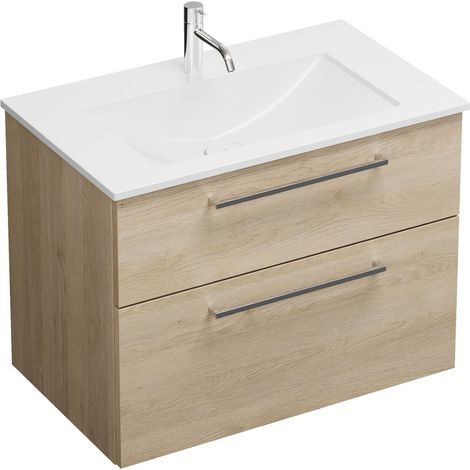 Burg Eqio Mineralguss-WT+WT-Unterschr. Eiche Dekor Cashmere/Alpinweiß GRP95