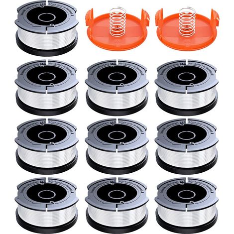 Kit B10+2+2 BLACK+DECKER AF-100-3ZP Bobine de rechange Tête de coupe-bordures en nylon Fil de coupe (1/5)