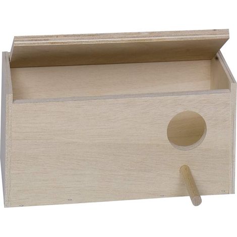 Nobby Wellensittich - Nido con Fori a Destra, 28,5 x 14,0 x 14,0 cm