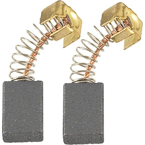 Makita Cepillos de carbón CB-64, set de 2 piezas, alto rendimiento para motores eléctricos, desgaste reducido, durabilidad mejorada, instalación sencilla, color negro.