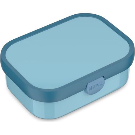 Boîte à Déjeuner Campus - Lunch Box Bento pour Enfants - Boite Repas avec Compartiment Bento - Fermeture à Clip - Sans BPA et Compatible au Lave-Vaisselle - 750 ml - Cool blue (1/5)