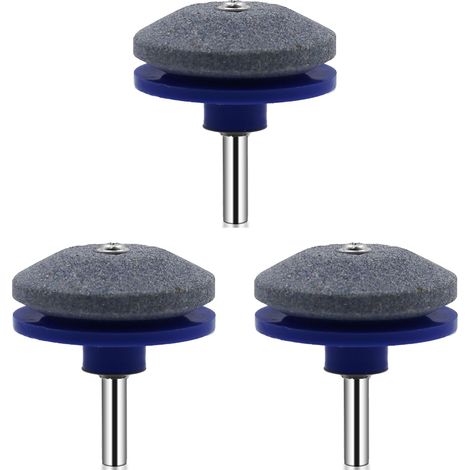 Ensemble de 3 meules robustes et faciles à utiliser pour l'affûtage des tondeuses à gazon - AquaForge (1/5)