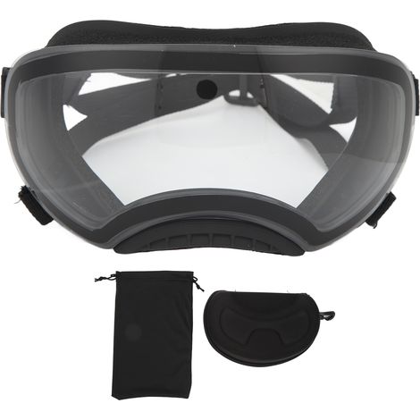 Lunettes de protection anti-vent UV pour chien, sangle réglable, verres transparents, universelles pour chien moyen et grand, protection oculaire. (1/5)