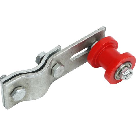 Tendeur de chaîne robuste galet de réglage coulissant pour vélo motorisé 49cc 66cc 80cc moteur de bicyclette rouge (1/5)