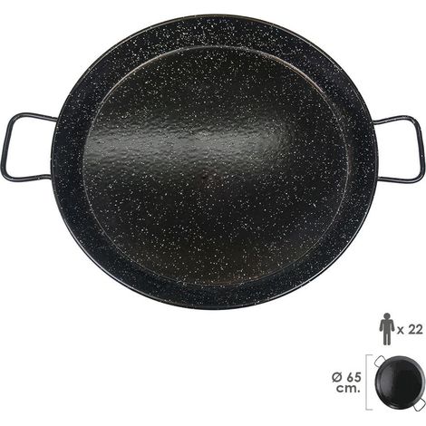 Paellera 065cm 22 raciones h.esmal valenciana la ideal