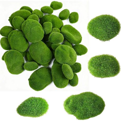 30 Pièces Pierres de Mousse Artificielles, Fibre Mousse Artificielle (1/5)
