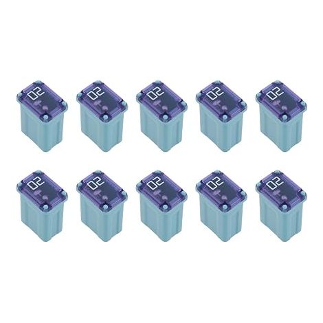 Pack of 10 20A Micro Cartridge Fuses for Car Mini Fuse for Trucks, SUVs, Off-Road Vehicles 10 x 15 x 6 mm (1/4)