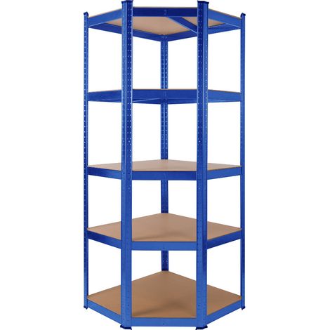 AREBOS Scaffale Per Carichi Pesanti Ripiano Angolare 180 x 70 x 70 cm 875 kg (1/5)