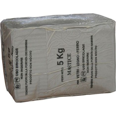 Masilla para cristales gris, 5 kg