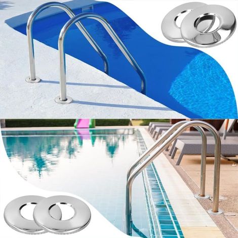 Plaque Échelle Piscine en Acier Inoxydable, Piscine Pièce Rechange Résistante à l'usure Accessoire Piscine Professionnel (1/3)