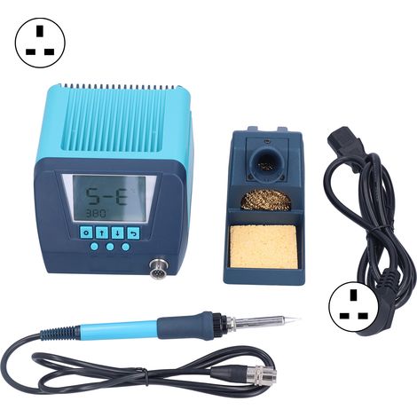 Station de soudage numérique 90W, fer à souder ABS à chauffe rapide, kit industriel pour soudure métallique, prise UK 220V, outillage professionnel (1/5)