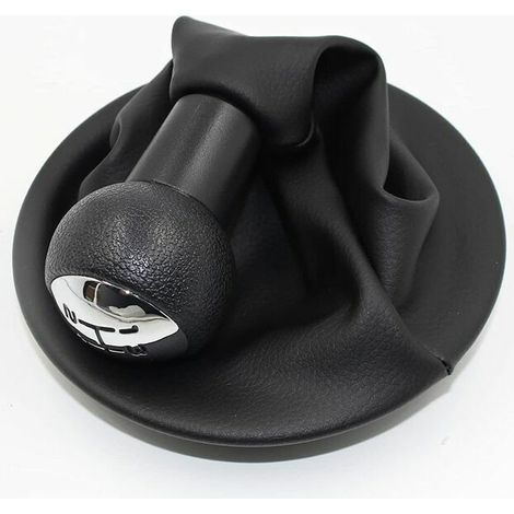 Pommeau de levier de vitesse 5 vitesses + protection pour Citroen Berlingo III pour Peugeot Partner 2008-2021, noir (1/5)