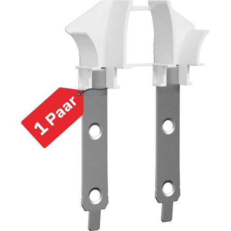 BAUHELD® Imbuto universale per tapparelle [1 paio], utilizzabile in modo flessibile su ogni guida di guida, guida ottimale e funzionamento uniforme su mini profili, larghezza di ingresso 12 mm, bianco (1/5)