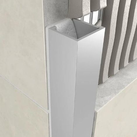 PROFILO ALLUMINIO "QUADRO" H 10 MM 2,5MT ARGENTO SATINATO JOLLY MAURER