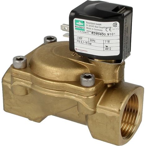 Electrovanne Buschjost 8240400.9101.2305 G1,9,5m³/h,0,1-16bar +90°C,NBR, 230VAC