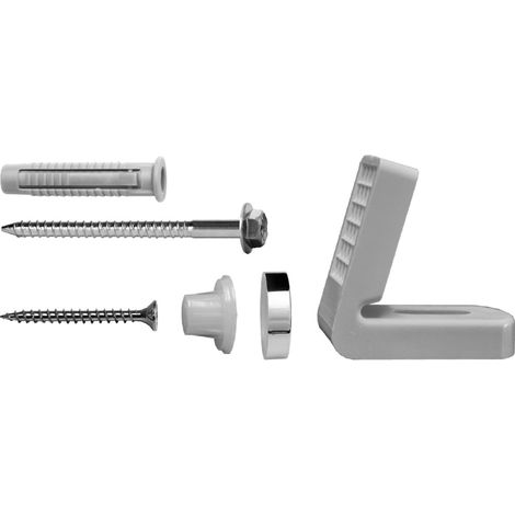 FRH30 - Horizontale Befestigung de WC FRH mit Winkel de Nylon und Schraube PZ 5x45 mm (Packung 30 St.)