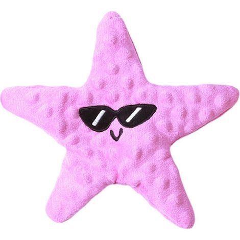 Pet jouet Star Shape doux Jouet pour chien avec Built-in Rattle Paper jouet à macher lutte contre l'ennui résistant aux morsures chiot Training jouet – Rose (1/5)