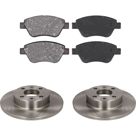 KIT FRENI ANTERIORI compatibile con FIAT 500 (312) - DISCHI + PASTIGLIE OEM: FDB1946 / 15857 , 15858 /SOSTITUZIONE DIRETTA/BASSA POLVERE/SILENZIOSO (1/5)