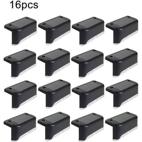 Lot de 16 Lampes de pont solaires LED imperméables pour extérieur - Marque - Modèle - ABS - IP65 (1/4)