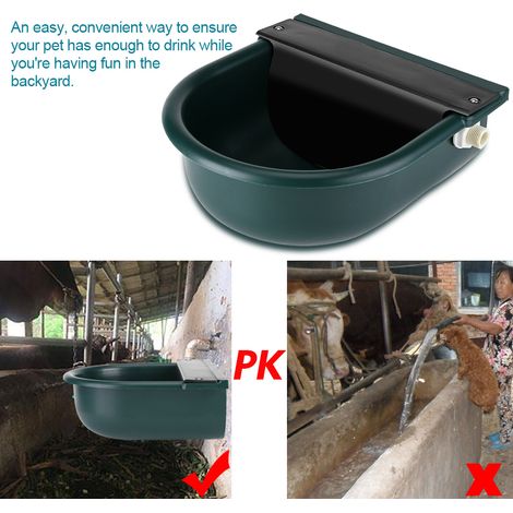 Abreuvoir automatique à flotteur pour chevaux, bovins et moutons, bol à boire en acier inoxydable, robinet flotteur, abreuvoir bétail, récipient à eau pour prairie, taille standard. (1/5)