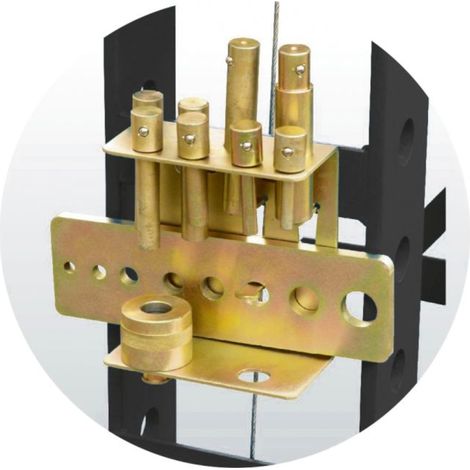 Kstools – Kit de poinçons pour presses hydrauliques – Ensemble complet 8 pièces – Capacité jusqu'à 20 tonnes – Fixation directe sur presse