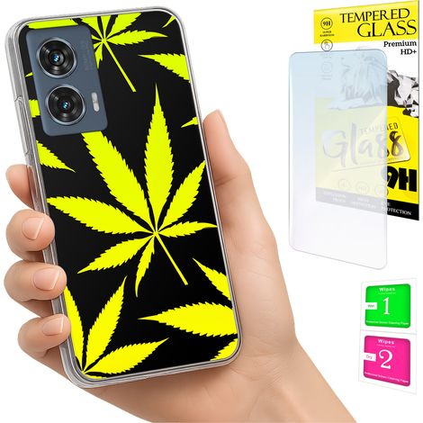Funda para Motorola Edge 50 Fusion Photo Case Back Case + cristal 9H (1/5)