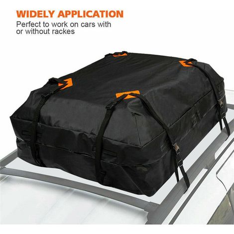 Waterproof Car Roof Top Rack Carrier Bag Luggage Storage Cube Bag 44x34x17in (1/4)