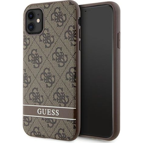 Hülle für iPhone 11 Guess 4G Streifenbraun (1/5)