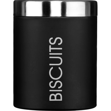 Premier Housewares Black Enamel Biscuit Canister (1/3)
