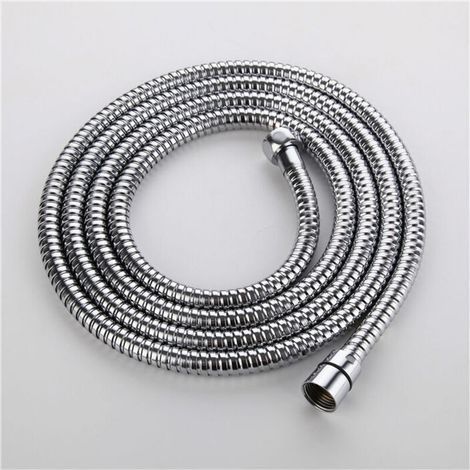 Tubo doccia in acciaio inox, finitura cromata, 2 m (1/5)