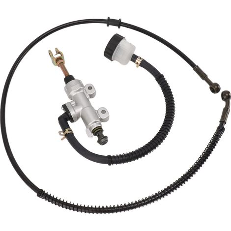Flexibler Bremsflüssigkeitsbehälter für den hinteren Hauptbremszylinder, hitzebeständig, effiziente Kraftübertragung, kompatibel mit Quads und Pitbikes von 90 cm³ bis 250 cm³ (1/5)