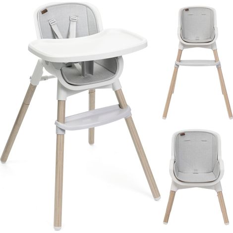 Chaise Haute Évolutive, Zest Plus pour les Bébés et Enfants de 6 Mois à 40 kg, Chaise Haute avec Siège lavable, Harnais 5 Points et Plateau Amovible, Compacte, Légère et Peu Encombrante (1/5)