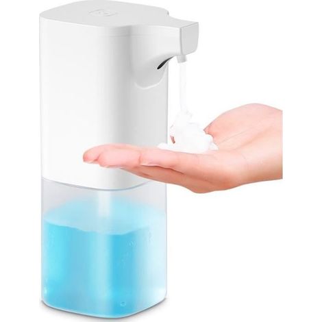 Distributeur de Savon Automatique - - 350ml - Sans Contact - Étanche IPX3 - Design Contemporain (1/4)