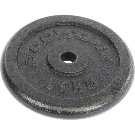 Plaque de poids en fer 10 kg argent 10Kgbodytone (1/3)