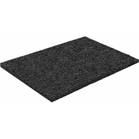 Gummigranulat-Patiopad Schwarz 6 x 9 x 0,3 cm Gummi vidaXL