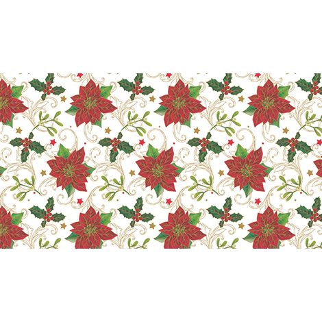 TOVAGLIATO IN PVC FANTASTIK LINEA NATALIZIA 847-3  Rotolo cm.140 (H) x 20 mt (L)