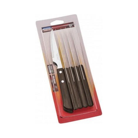 Cuchillos de asado polywood castaño 10,16 cm 6 uds (1/2)