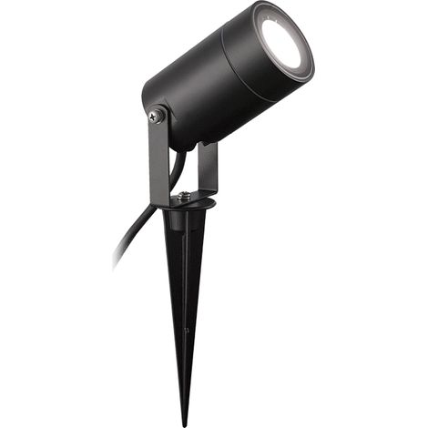 Spot de jardin - Alimentation : 220 V - Décor : Noir - Diamètre : 65 mm - Indice de protection : IP65 - Longueur de câble : 1000 mm - LAMPO (1/4)